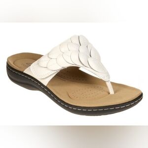 Clarks Comfort Collection Women's Cream Petal Sandals